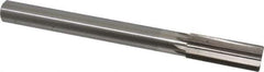 Interstate - 1" High Speed Steel Chucking Reamer - Straight Flute, 7/8" Straight Shank, 2-3/4" Flute Length, 10-1/2" OAL - Eagle Tool & Supply