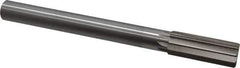 Interstate - 1" High Speed Steel Chucking Reamer - Straight Flute, 7/8" Straight Shank, 2-3/4" Flute Length, 10-1/2" OAL - Eagle Tool & Supply