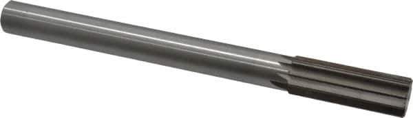 Interstate - 1" High Speed Steel Chucking Reamer - Straight Flute, 7/8" Straight Shank, 2-3/4" Flute Length, 10-1/2" OAL - Eagle Tool & Supply