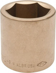 Ampco - 1-3/4", 3/4" Drive, Standard Hand Socket - 6 Points, 2-9/16" OAL, Aluminum Bronze - Eagle Tool & Supply