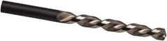 Guhring - 2.4mm 130° High Speed Steel Jobber Drill - Bright Finish, Left Hand Cut, Parabolic Flute, 57mm OAL, Cone Relief Point - Eagle Tool & Supply