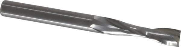 Onsrud - 3/8" Cutting Diam x 1-1/2" Length of Cut, 2 Flute, Upcut Spiral Router Bit - Uncoated, Right Hand Cut, Solid Carbide, 4" OAL x 3/8" Shank Diam, Double Edge, 22° Helix Angle - Eagle Tool & Supply