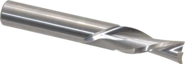 Onsrud - 1/2" Cutting Diam x 1-1/4" Length of Cut, 2 Flute, Downcut Spiral Router Bit - Uncoated, Right Hand Cut, Solid Carbide, 3-1/2" OAL x 1/2" Shank Diam, Double Edge, 30° Helix Angle - Eagle Tool & Supply