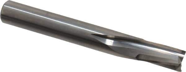 Onsrud - 3/8" Cutting Diam x 5/8" Length of Cut, 3 Flute, Downcut Spiral Router Bit - Uncoated, Right Hand Cut, Solid Carbide, 3" OAL x 3/8" Shank Diam, Three Edge, 10° Helix Angle - Eagle Tool & Supply