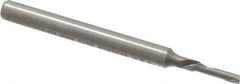 Onsrud - 1/16" Cutting Diam x 1/4" Length of Cut, 1 Flute, Downcut Spiral Router Bit - Uncoated, Right Hand Cut, Solid Carbide, 1-1/2" OAL x 1/8" Shank Diam, Single Edge, 22° Helix Angle - Eagle Tool & Supply