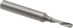 Onsrud - 1/8" Cutting Diam x 1/2" Length of Cut, 1 Flute, Downcut Spiral Router Bit - Uncoated, Right Hand Cut, Solid Carbide, 2" OAL x 1/4" Shank Diam, Single Edge, 22° Helix Angle - Eagle Tool & Supply