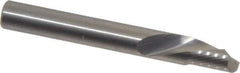 Onsrud - 1/4" Cutting Diam x 3/8" Length of Cut, 1 Flute, Downcut Spiral Router Bit - Uncoated, Right Hand Cut, Solid Carbide, 2" OAL x 1/4" Shank Diam, Single Edge, 22° Helix Angle - Eagle Tool & Supply