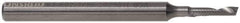 Onsrud - 21/64" Cutting Diam x 3/4" Length of Cut, 1 Flute, Upcut Spiral Router Bit - Uncoated, Right Hand Cut, Solid Carbide, 3" OAL x 1/2" Shank Diam, Single Edge, 22° Helix Angle - Eagle Tool & Supply