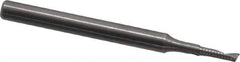 Onsrud - 1/16" Cutting Diam x 1/4" Length of Cut, 1 Flute, Upcut Spiral Router Bit - Uncoated, Right Hand Cut, Solid Carbide, 1-1/2" OAL x 1/8" Shank Diam, Single Edge, 22° Helix Angle - Eagle Tool & Supply