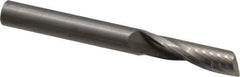 Onsrud - 3/8" Cutting Diam x 1-3/8" Length of Cut, 1 Flute, Upcut Spiral Router Bit - Uncoated, Right Hand Cut, Solid Carbide, 3-1/2" OAL x 3/8" Shank Diam, Single Edge, 22° Helix Angle - Eagle Tool & Supply