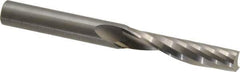 Onsrud - 3/8" Cutting Diam x 1-5/8" Length of Cut, 1 Flute, Upcut Spiral Router Bit - Uncoated, Right Hand Cut, Solid Carbide, 3-1/2" OAL x 3/8" Shank Diam, Single Edge, 21° Helix Angle - Eagle Tool & Supply