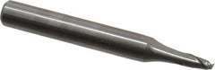 Onsrud - 1/8" Cutting Diam x 1/4" Length of Cut, 2 Flute, Upcut Spiral Router Bit - Uncoated, Right Hand Cut, Solid Carbide, 2" OAL x 1/4" Shank Diam, Bottom-Surfacing, 30° Helix Angle - Eagle Tool & Supply