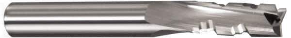 Onsrud - 1/2" Cutting Diam x 1-1/8" Length of Cut, 3 Flute, Downcut Spiral Router Bit - Uncoated, Right Hand Cut, Solid Carbide, 3-1/2" OAL x 1/2" Shank Diam, Three Edge, 10° Helix Angle - Eagle Tool & Supply