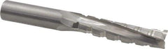 Onsrud - 1/2" Cutting Diam x 2-1/8" Length of Cut, 3 Flute, Upcut Spiral Router Bit - Uncoated, Right Hand Cut, Solid Carbide, 4" OAL x 1/2" Shank Diam, Three Edge, 10° Helix Angle - Eagle Tool & Supply