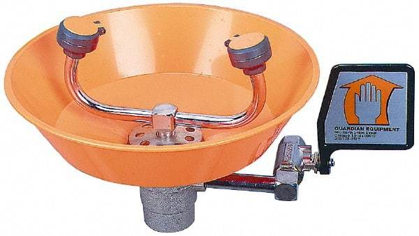 PRO-SAFE - Wall Mount, Plastic Bowl, Eyewash Station - 1/2" Inlet - Eagle Tool & Supply