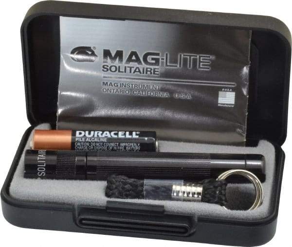 Mag-Lite - Krypton Bulb, Mini Flashlight - Black Aluminum Body, 1 AAA Alkaline Battery Included - Eagle Tool & Supply