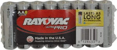 Rayovac - Size AA, Alkaline, 8 Pack, Standard Battery - 1.5 Volts, Button Tab Terminal - Eagle Tool & Supply