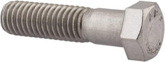 Value Collection - 7/16-14 UNC, 1-3/4" Length Under Head Hex Head Cap Screw - Partially Threaded, Grade 18-8 Stainless Steel, Uncoated, 5/8" Hex - Eagle Tool & Supply