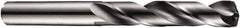 DORMER - 7.9mm 140° Solid Carbide Jobber Drill - TiAlN Finish, Right Hand Cut, Straight Shank, 91mm OAL, Four Facet Split Point - Eagle Tool & Supply