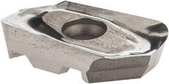 Iscar - HM90 AXCR150525 P Grade IC28 Carbide Milling Insert - Uncoated, 0.197" Thick, 2.5mm Corner Radius - Eagle Tool & Supply