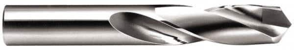 Made in USA - 17mm 118° Spiral Flute Carbide-Tipped Screw Machine Drill Bit - Eagle Tool & Supply
