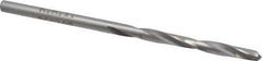 Made in USA - 1/8" 135° Carbide-Tipped Jobber Drill - Bright Finish, Right Hand Cut, Spiral Flute, Straight Shank, 2-3/4" OAL, Split Point - Eagle Tool & Supply