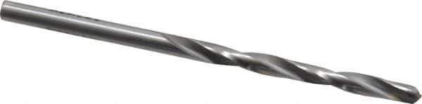 Made in USA - 5/32" 135° Carbide-Tipped Jobber Drill - Bright Finish, Right Hand Cut, Spiral Flute, Straight Shank, 3-1/8" OAL, Split Point - Eagle Tool & Supply