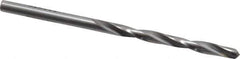 Made in USA - 5/32" 135° Carbide-Tipped Jobber Drill - Bright Finish, Right Hand Cut, Spiral Flute, Straight Shank, 3-1/8" OAL, Split Point - Eagle Tool & Supply