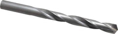 Made in USA - 15/32" 135° Carbide-Tipped Jobber Drill - Bright Finish, Right Hand Cut, Spiral Flute, Straight Shank, 5-3/4" OAL, Split Point - Eagle Tool & Supply