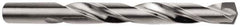 Made in USA - 13/32" Diam, 6" OAL Bright Carbide-Tipped Aircraft Extension Drill Bit - 135° Point Angle - Eagle Tool & Supply