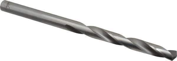 Made in USA - 3/8" Diam, 6" OAL Bright Carbide-Tipped Aircraft Extension Drill Bit - 135° Point Angle - Eagle Tool & Supply