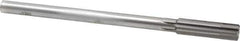 Made in USA - 0.536" Carbide-Tipped 6 Flute Chucking Reamer - Straight Flute, 7/16" Straight Shank, 2" Flute Length, 8" OAL - Eagle Tool & Supply