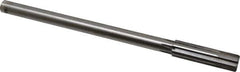 Made in USA - 0.539" Carbide-Tipped 6 Flute Chucking Reamer - Straight Flute, 7/16" Straight Shank, 2" Flute Length, 8" OAL - Eagle Tool & Supply
