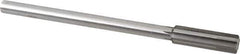 Made in USA - 0.597" Carbide-Tipped 6 Flute Chucking Reamer - Straight Flute, 7/16" Straight Shank, 2" Flute Length, 8" OAL - Eagle Tool & Supply