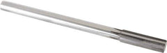 Made in USA - 0.654" Carbide-Tipped 6 Flute Chucking Reamer - Straight Flute, 9/16" Straight Shank, 2-1/4" Flute Length, 9" OAL - Eagle Tool & Supply