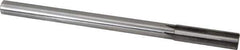 Made in USA - 0.655" Carbide-Tipped 6 Flute Chucking Reamer - Straight Flute, 9/16" Straight Shank, 2-1/4" Flute Length, 9" OAL - Eagle Tool & Supply