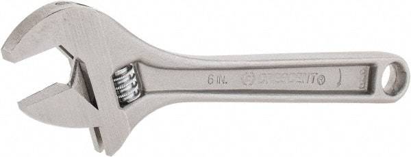 Crescent - 15/16" Jaw Capacity, 6" Standard Adjustable Wrench - Steel, Chrome Finish - Eagle Tool & Supply