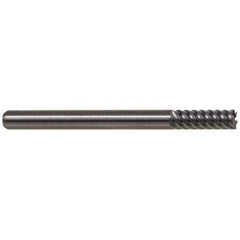 M.A. Ford - 9/16", 1-1/8" LOC, 9/16" Shank Diam, 3-1/2" OAL, 6 Flute, Solid Carbide Square End Mill - Eagle Tool & Supply