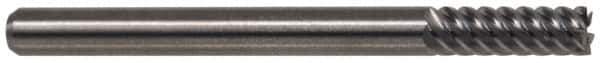 M.A. Ford - 1", 1-1/2" LOC, 1" Shank Diam, 4" OAL, 6 Flute, Solid Carbide Square End Mill - Single End, Uncoated, Spiral Flute, 53° Helix, Right Hand Cut, Right Hand Flute, Series 113 - Eagle Tool & Supply