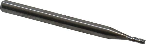 M.A. Ford - 0.05", 0.15" LOC, 1/8" Shank Diam, 1-1/2" OAL, 4 Flute, Solid Carbide Square End Mill - Single End, Uncoated, Spiral Flute, 30° Helix, Centercutting, Right Hand Cut, Right Hand Flute, Series 111 - Eagle Tool & Supply