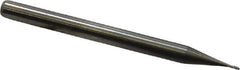 M.A. Ford - 0.5mm, 1.5mm LOC, 3mm Shank Diam, 1-1/2" OAL, 4 Flute, Solid Carbide Square End Mill - Single End, Uncoated, Spiral Flute, 30° Helix, Centercutting, Right Hand Cut, Right Hand Flute, Series 111 - Eagle Tool & Supply
