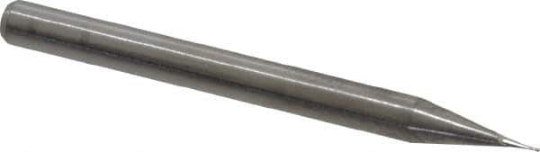 M.A. Ford - 0.01", 0.03" LOC, 1/8" Shank Diam, 1-1/2" OAL, 2 Flute, Solid Carbide Square End Mill - Single End, Uncoated, Spiral Flute, 30° Helix, Centercutting, Right Hand Cut, Right Hand Flute, Series 121 - Eagle Tool & Supply
