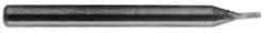 M.A. Ford - 0.021", 0.042" LOC, 1/8" Shank Diam, 1-1/2" OAL, 2 Flute, Solid Carbide Square End Mill - Single End, Uncoated, Spiral Flute, 30° Helix, Centercutting, Right Hand Cut, Right Hand Flute, Series 164 - Eagle Tool & Supply