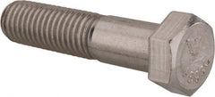 Value Collection - 9/16-18 UNF, 2-1/2" Length Under Head Hex Head Cap Screw - Partially Threaded, Grade 18-8 Stainless Steel, Uncoated, 13/16" Hex - Eagle Tool & Supply