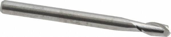 M.A. Ford - 1/8", 1/4" LOC, 1/8" Shank Diam, 1-1/2" OAL, 2 Flute, Solid Carbide Square End Mill - Single End, Uncoated, Spiral Flute, 30° Helix, Centercutting, Right Hand Cut, Right Hand Flute, Series 164 - Eagle Tool & Supply