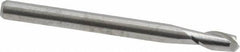 M.A. Ford - 1/8", 1/4" LOC, 1/8" Shank Diam, 1-1/2" OAL, 2 Flute, Solid Carbide Square End Mill - Single End, Uncoated, Spiral Flute, 30° Helix, Centercutting, Right Hand Cut, Right Hand Flute, Series 164 - Eagle Tool & Supply