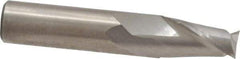 M.A. Ford - 3/8", 5/8" LOC, 3/8" Shank Diam, 2" OAL, 2 Flute, Solid Carbide Square End Mill - Single End, Uncoated, Spiral Flute, 30° Helix, Centercutting, Right Hand Cut, Right Hand Flute, Series 164 - Eagle Tool & Supply