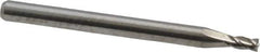 M.A. Ford - 5/64", 5/32" LOC, 1/8" Shank Diam, 1-1/2" OAL, 4 Flute, Solid Carbide Square End Mill - Single End, Uncoated, Spiral Flute, 30° Helix, Centercutting, Right Hand Cut, Right Hand Flute, Series 163 - Eagle Tool & Supply