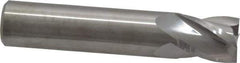 M.A. Ford - 1/2", 5/8" LOC, 1/2" Shank Diam, 2-1/2" OAL, 4 Flute, Solid Carbide Square End Mill - Single End, Uncoated, Spiral Flute, 30° Helix, Centercutting, Right Hand Cut, Right Hand Flute, Series 163 - Eagle Tool & Supply