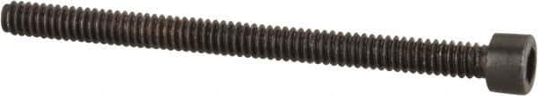 Value Collection - #1-64 UNC Hex Socket Drive, Socket Cap Screw - Alloy Steel, Black Oxide Finish, Partially Threaded, 1" Length Under Head - Eagle Tool & Supply